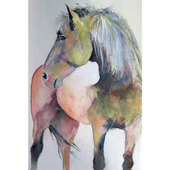 Rainbow Horse (Watercolour)